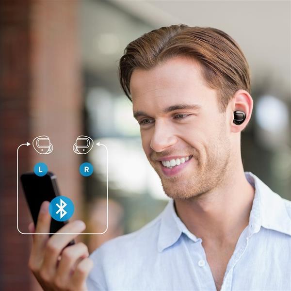 Joyroom bezprzewodowe dokanałowe słuchawki Bluetooth 5.1 TWS różowe (JR-TL10 TWS)-2213445