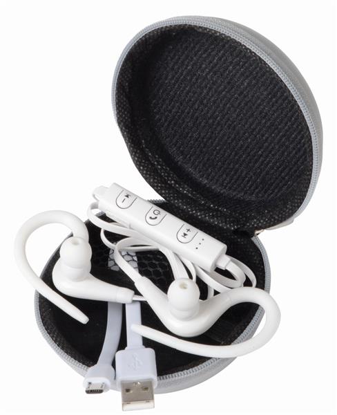 Bezprzewodowe słuchawki douszne SPORTY, biały-2304844