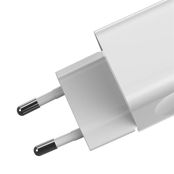 Baseus Charging Quick Charger ładowarka sieciowa zasilacz EU adapter USB Quick Charge 3.0 QC 3.0 biały (CCALL-BX02)-2139460