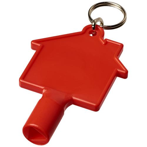 Klucz do skrzynki licznika w kształcie domku Maximilian z brelokiem-2317685