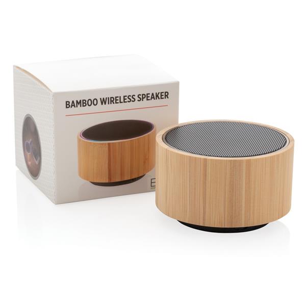 Bambusowy głośnik bezprzewodowy 3W-1958020