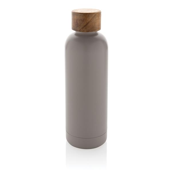 Butelka termiczna 500 ml Wood, stal nierdzewna z recyklingu-3087237