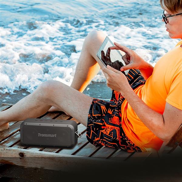Tronsmart Element Force Pro bezprzewodowy wodoodporny głośnik Bluetooth 5.0 60W z funkcją Powerbank czarny (469095)-2174217