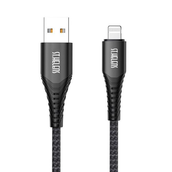 Joyroom kabel MFI USB - Lightning do transferu danych i ładowania 2,1A  20W 1,2m czarny (ST-C04)-2213878