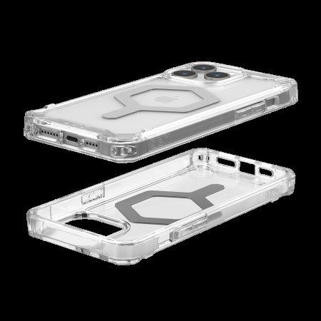 UAG Plyo Magsafe - obudowa ochronna do iPhone 15 Pro Max kompatybilna z MagSafe (ice-silver)-3140941