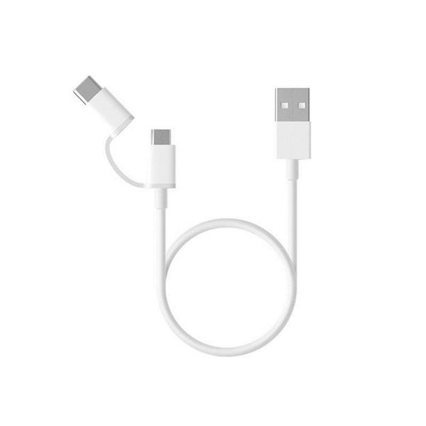 Xiaomi kabel 2w1 microUSB - USB-C 0,3 m-2045533