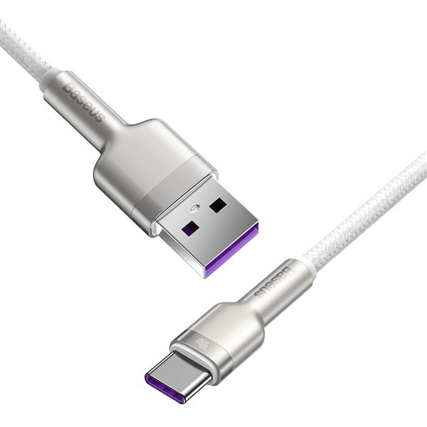 Baseus kabel Cafule Metal USB - USB-C 2,0 m biały 40W-2116047