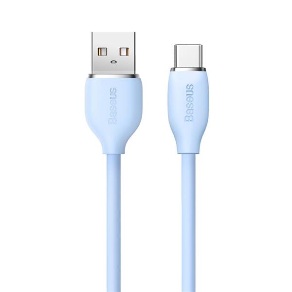 Baseus kabel Jelly Liquid USB - USB-C 1,2 m niebieski 100W-3031796