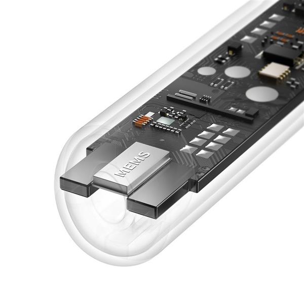 Baseus E8 bezprzewodowe słuchawki Bluetooth 5.0 TWS douszne wodoodporne IPX5 biały (NGE8-02)-2237652