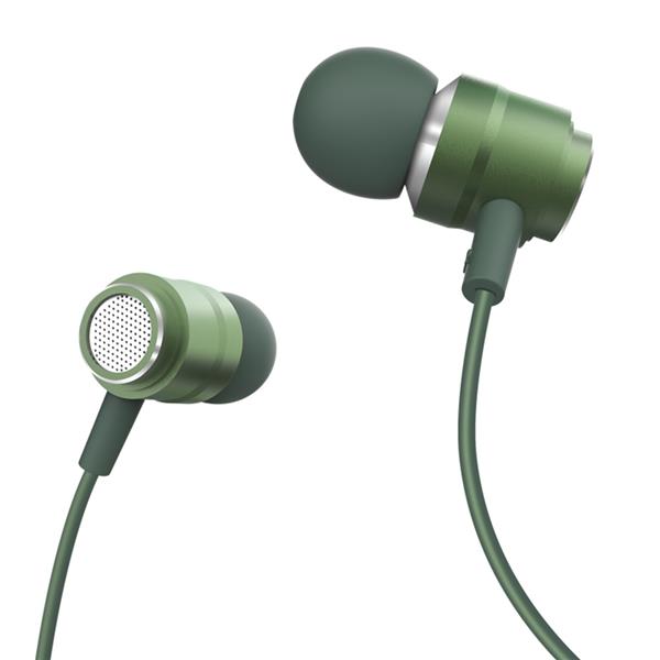 XO Słuchawki przewodowe EP6 jack 3,5mm zielone-1566884