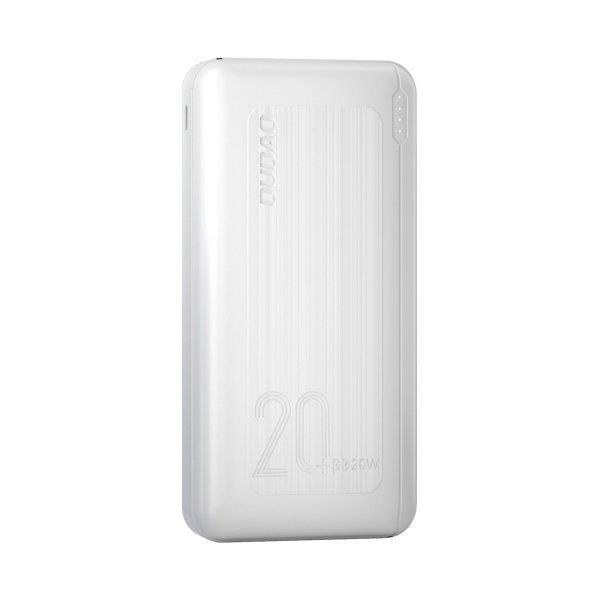 Dudao power bank 20000 mAh Power Delivery 20 W Quick Charge 3.0 2x USB / USB Typ C biały (K12PQ+ white)-2187435