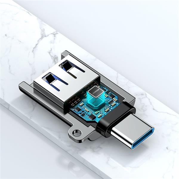 Joyroom adapter przejściówka USB 3.2 Gen 1 (męski) - USB Typ C (żeński) czarny (S-H151 Black)-2213864