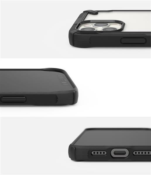 Ringke Fusion X etui pancerny pokrowiec z ramką iPhone 12 Pro Max czarny (FUAP0025)-2168296