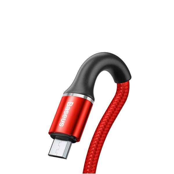Baseus kabel Halo USB - microUSB 0,5 m 3A czerwony-2096130