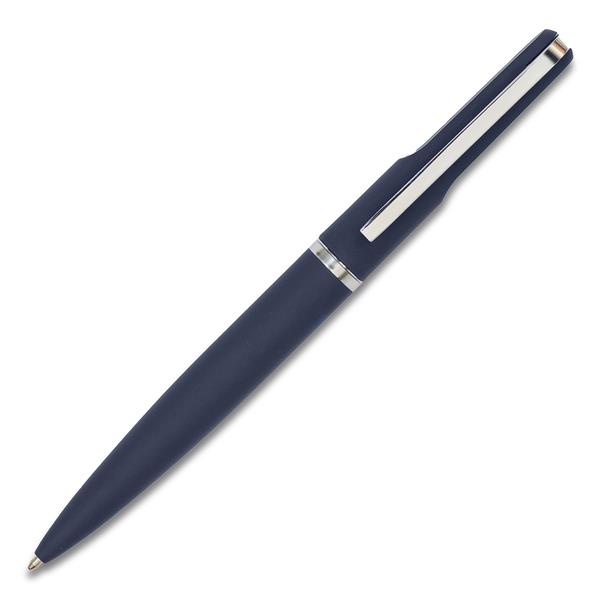 Metalowy długopis w pudełku Saba, granatowy-2650835