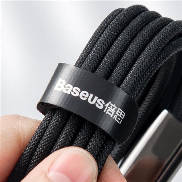 Baseus Tungsten 3w1 kabel USB - USB Typ C / Lightning / micro USB 3,5 A 1,5 m czarny (CAMLTWJ-01)-2187712