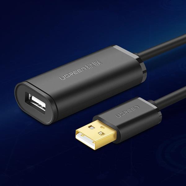 Ugreen kabel aktywny przedłużacz USB 2.0 480 Mbps 5 m czarny (US121 10319)-2169756