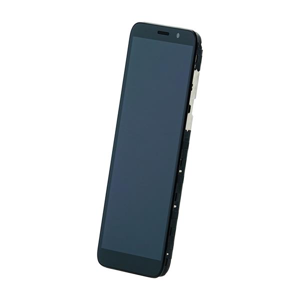 LCD + Panel Dotykowy Motorola Moto E6 Play 5D68C15720 czarny z ramką oryginał-3034369
