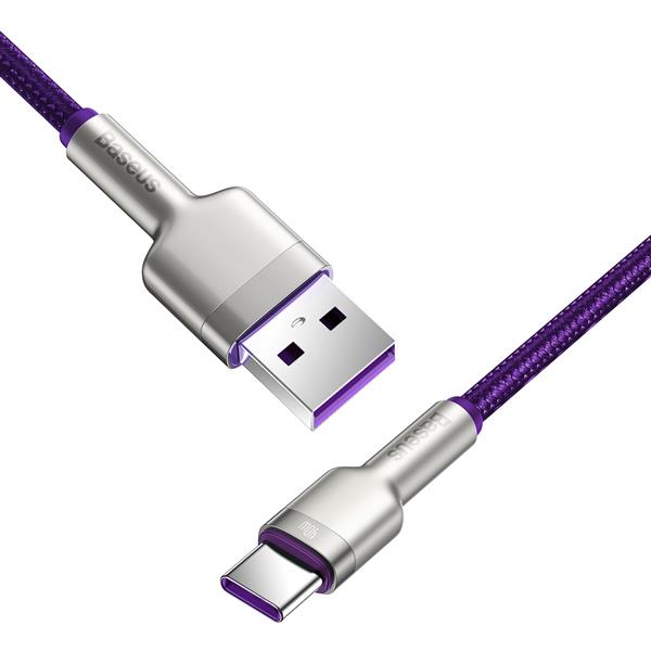 Baseus kabel Cafule Metal USB - USB-C 1,0 m fioletowy 40W-2066441