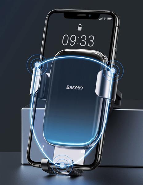 Baseus Glaze grawitacyjny uchwyt samochodowy na kratkę wentylacyjną nawiew czarny (SUYL-LG01)-2155110