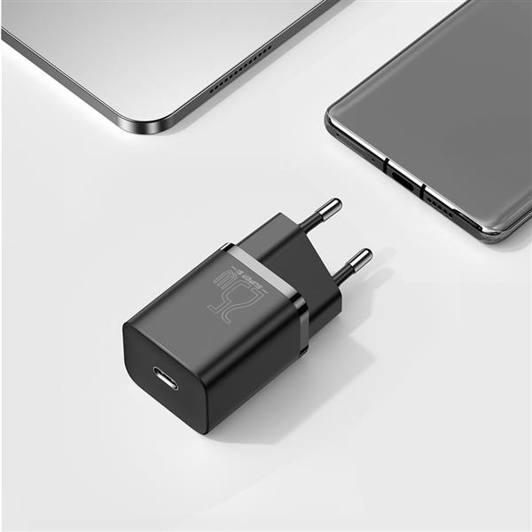 Baseus Super Si 1C szybka ładowarka USB Typ C 25W Power Delivery Quick Charge czarny (CCSP020101)-2262394