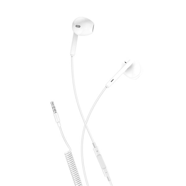 XO słuchawki przewodowe EP7 jack 3,5mm douszne białe-2080790
