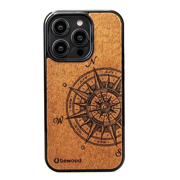 Etui drewniane na iPhone 15 Pro Bewood Traveler Merbau-3140736