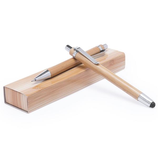 Zestaw piśmienny, bambusowy długopis i ołówek mechaniczny-1948075