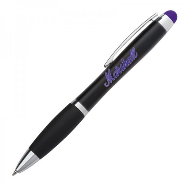 Długopis metalowy touch pen lighting logo LA NUCIA-1928314