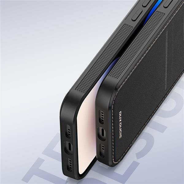 Etui portfel Dux Ducis Rafi Mag z podstawką 3w1 do iPhone 14 Pro z MagSafe i blokadą RFID - czarne-3125535