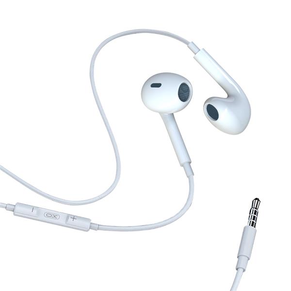 XO słuchawki przewodowe EP43 jack 3,5mm douszne białe-2050436
