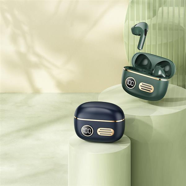 Remax dokanałowe słuchawki bezprzewodowe, Retro True TWS Music Earbuds, niebieski (TWS-39)-2255536