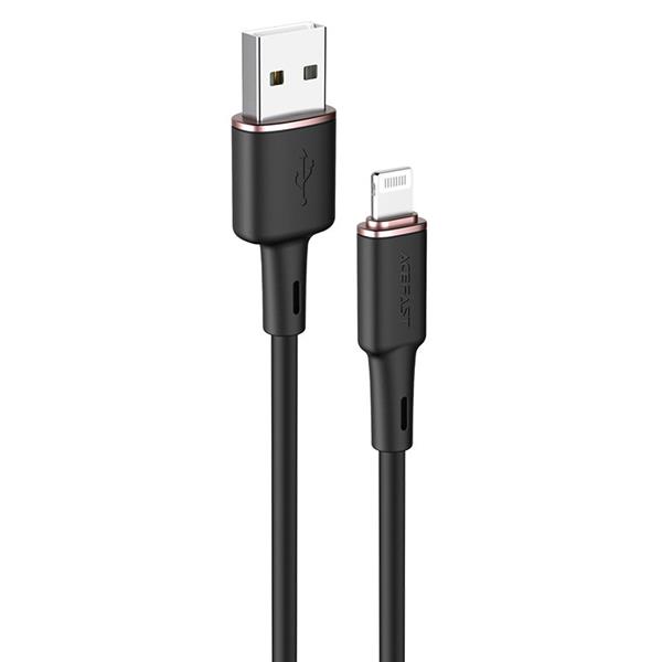 Acefast kabel MFI USB - Lightning 1,2m, 2,4A czarny (C2-02 black)-2270003