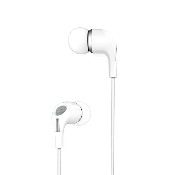 XO słuchawki przewodowe EP4 jack 3,5mm dokanałowe białe-2063310