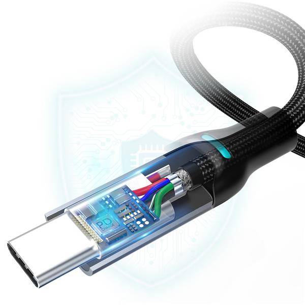 Choetech 2x kabel przewód USB Typ C - USB Typ C Power Delivery 100W 5A 1,8m czarny (MIX00073)-2247035