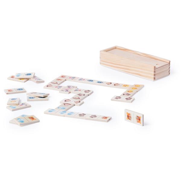 Gra domino w drewnianym pudełku-1949995