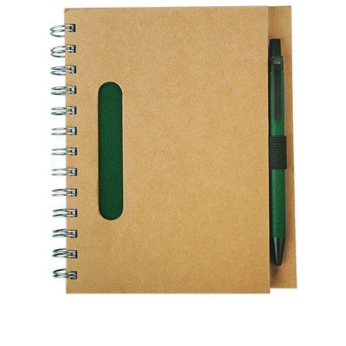 Notes eco z długopisem, zielony/beżowy-544609