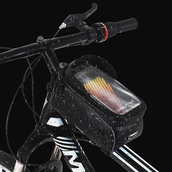 Wozinsky torba rowerowa na ramę z etui na telefon 2 l czarna (WBB17BK)-2168580
