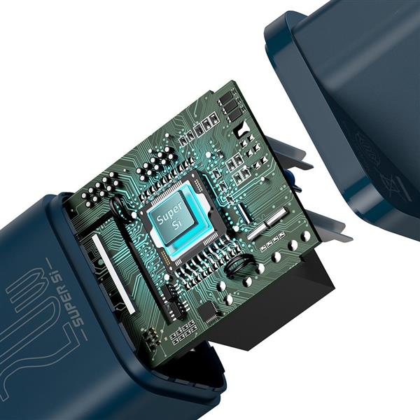 Baseus Super Si 1C szybka ładowarka USB Typ C 20 W Power Delivery niebieski (CCSUP-B03)-2201788