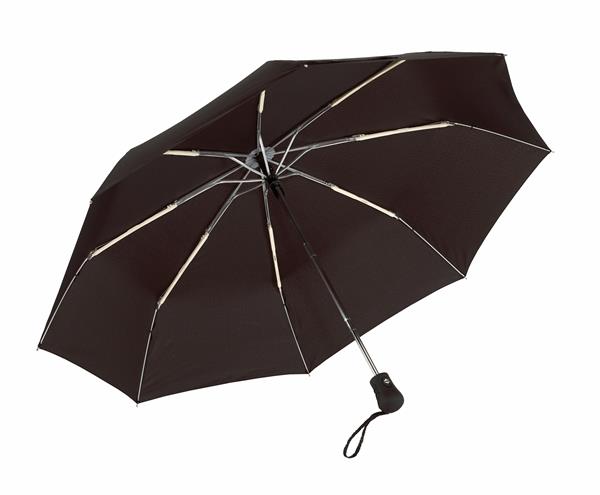 Automatyczny, wiatroodporny, kieszonkowy parasol BORA, czarny-2302915