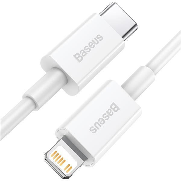 Baseus kabel Superior PD USB-C - Lightning 0,25 m biały 20W-2082234