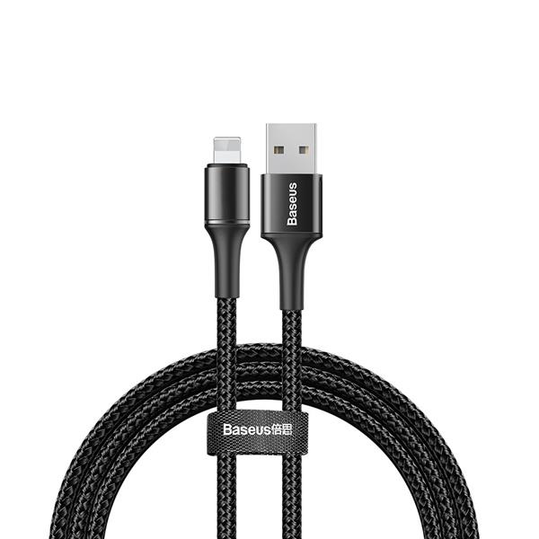 Baseus kabel Halo USB - Lightning 0,5 m 2,4A czarny-2112951