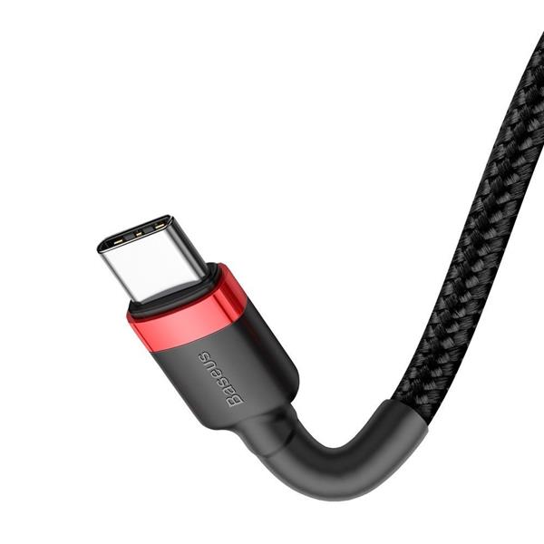 Baseus kabel Cafule PD USB-C - USB-C 1,0 m czerwono-czarny 60W-2986134