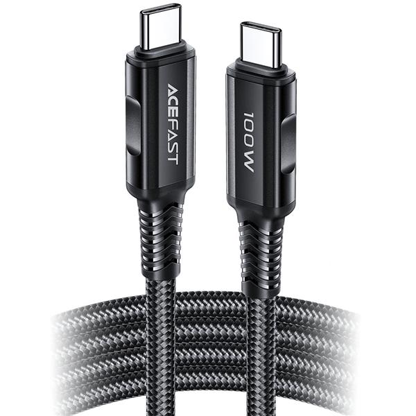 Acefast kabel USB Typ C - USB Typ C 2m, 100W (20V/5A) czarny (C4-03 Black)-2269810