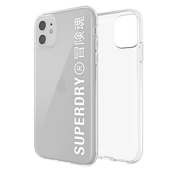 Etui SuperDry Snap na iPhone 11 Clear Case biały /white 41578-2285037