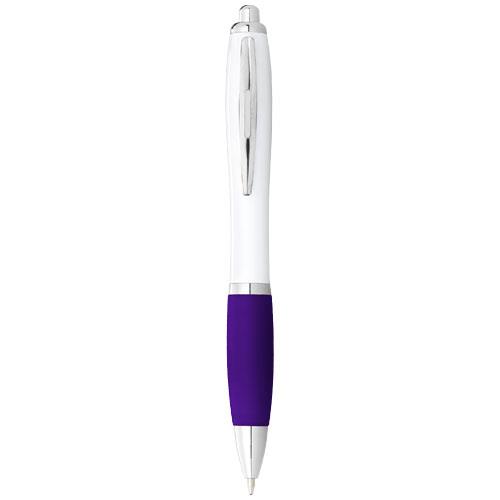 Długopis Nash z białym korpusem i kolorwym uchwytem-2310300
