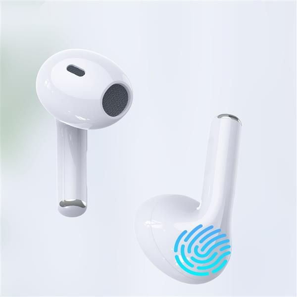 Choetech słuchawki bezprzewodowe TWS z etui ładującym biały (BH-T08)-2622941