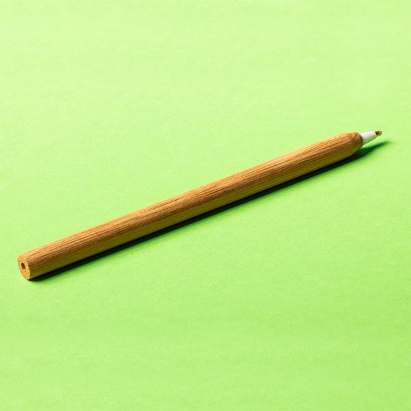 Długopis bambusowy Chavez, biały-1622765