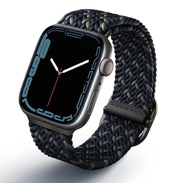 UNIQ pasek Aspen Apple Watch 44/42/45/49 mm Series 4/5/6/7/8/SE/SE2/Ultra Braided DE niebieski/obsidian blue-2285821