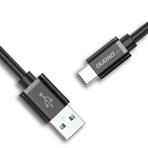 Dudao kabel przewód USB - USB Typ C Super Fast Charge 1 m czarny (L5G-Black)-2220441